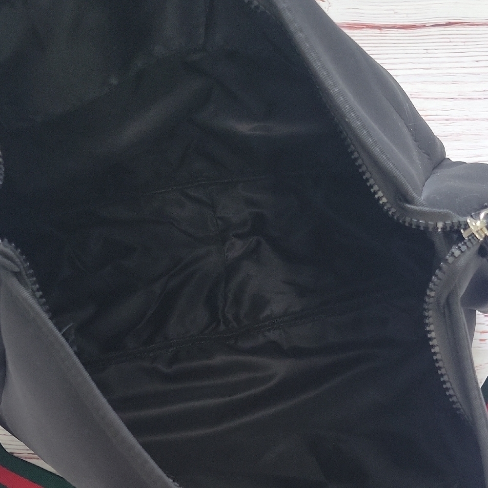 Black and Red Travel Bag with Sporty Design - Picture 9 of 10